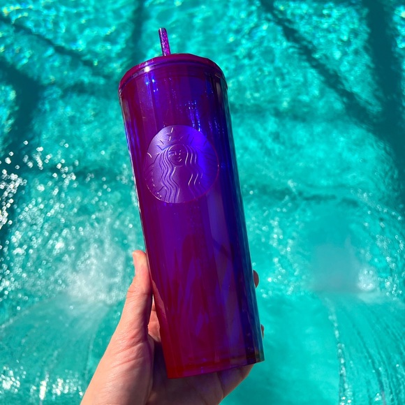 Starbucks Iridescent Purple Pink Dome Kaleidoscope Tumbler π - Picture 3 of 7